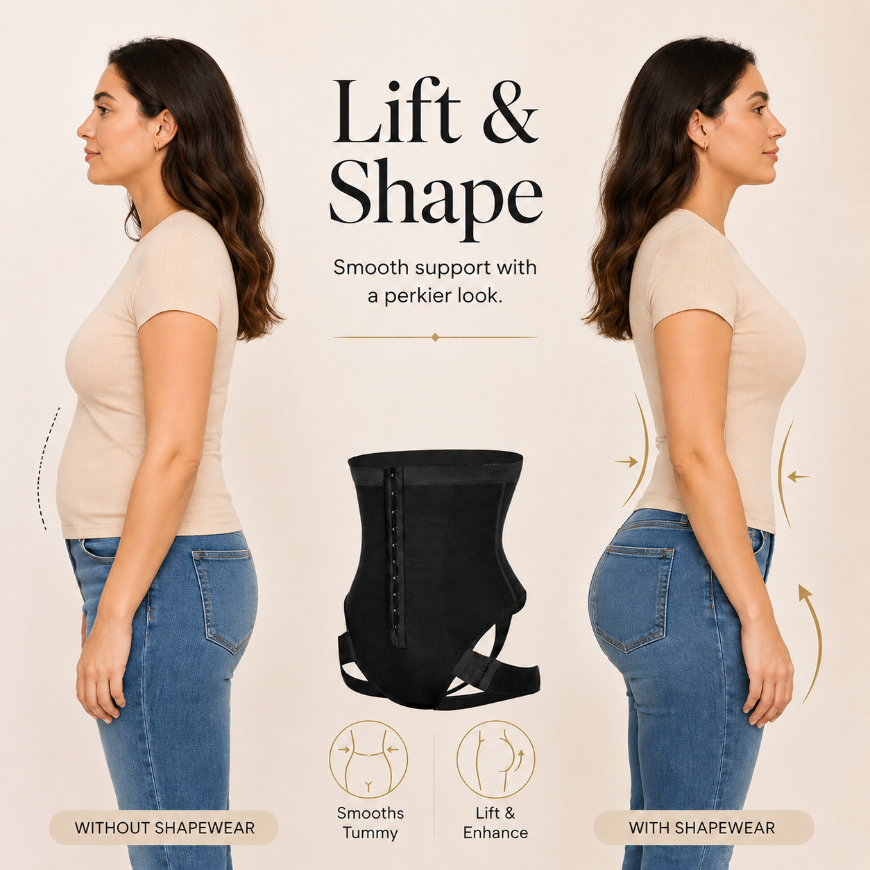 2-in-1 Tummy Control & Butt-Lifting Shapewear