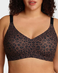 dark brown leopard print