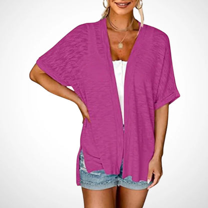 Stylish Flowy Short Sleeve Cardigan