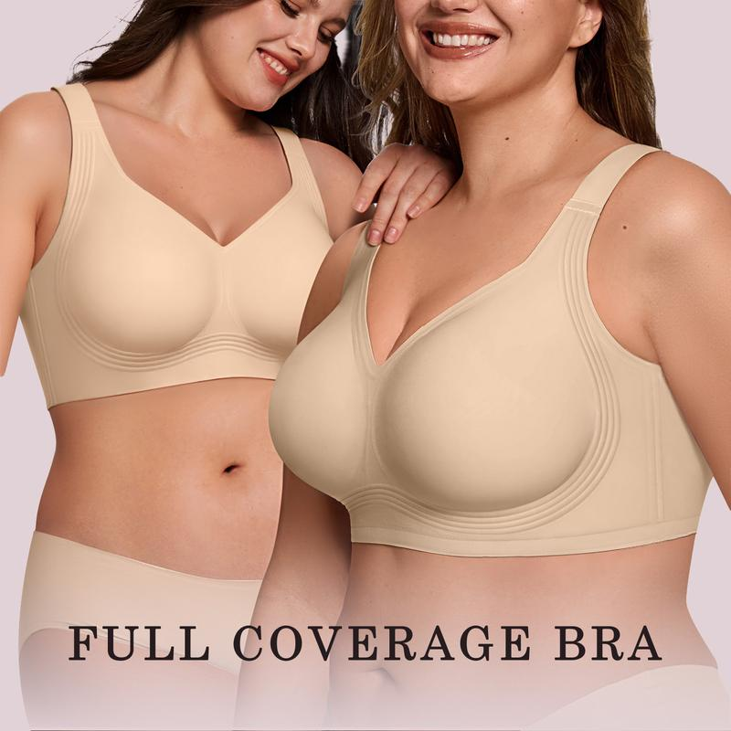 Comfortable Wireless Full Coverage Smoothing Lift Bra