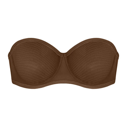 Mesh Strapless Underwire Bra Natural Lift
