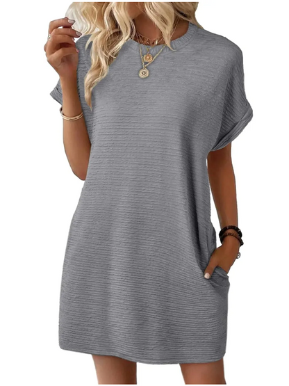 Women's Lightweight Summer T-shirt Dress with Pockets