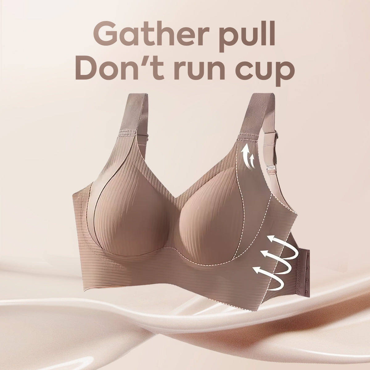 Widened Lifting Non Slip Shoulder Strap Bra