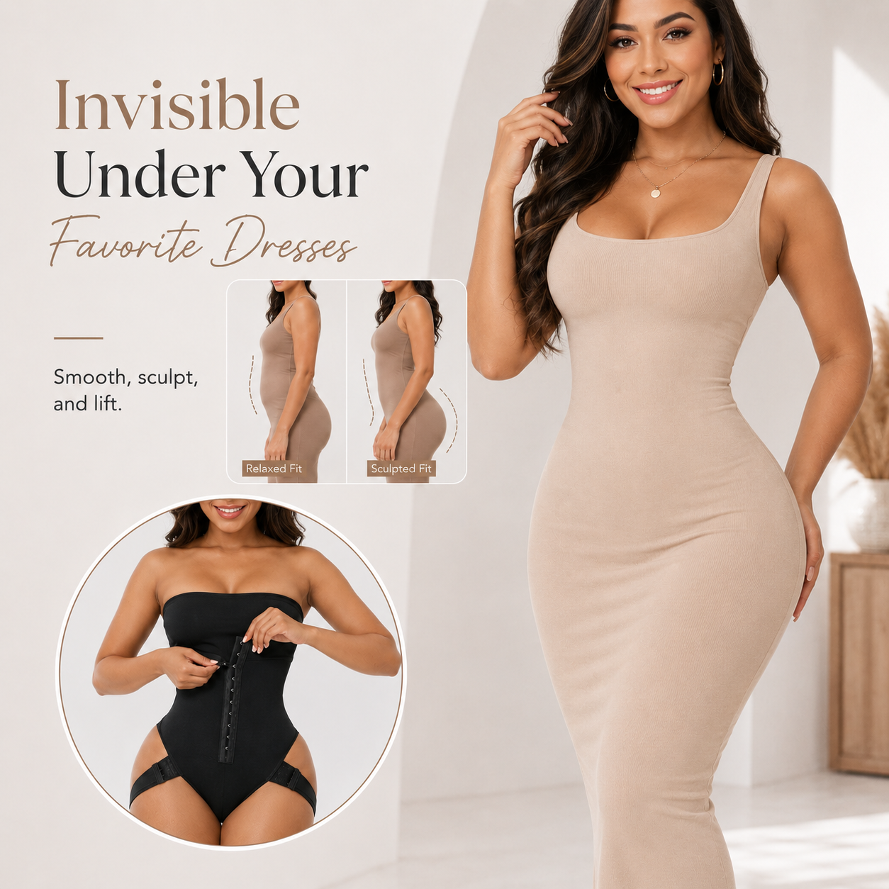 2-in-1 Tummy Control & Butt-Lifting Shapewear