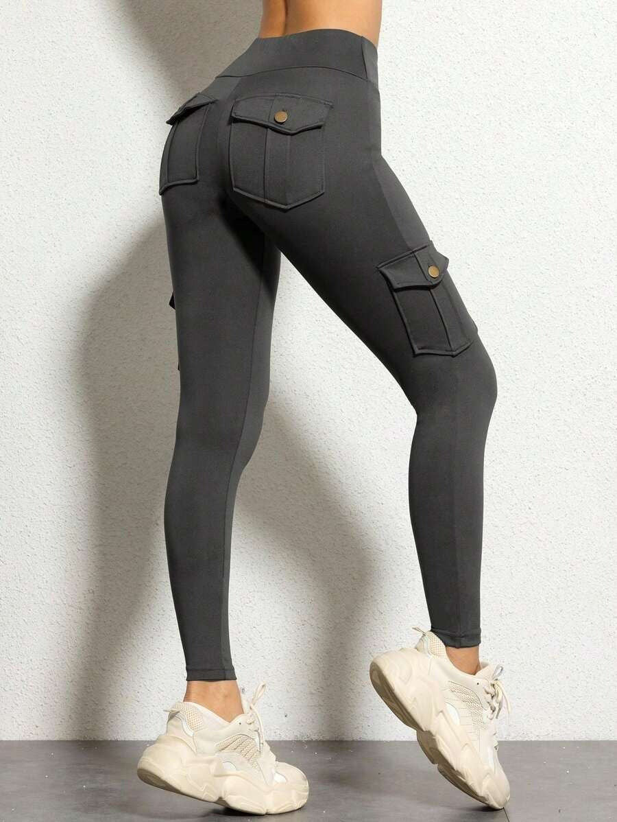 Butt Lifting High Waist Tummy Control Cargo Leggings