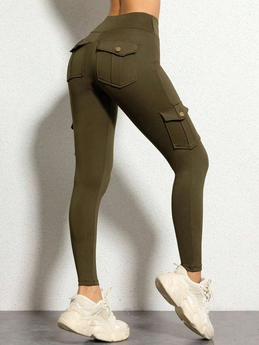 Butt Lifting High Waist Tummy Control Cargo Leggings