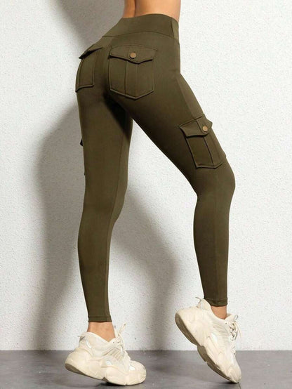 Butt Lifting High Waist Tummy Control Cargo Leggings