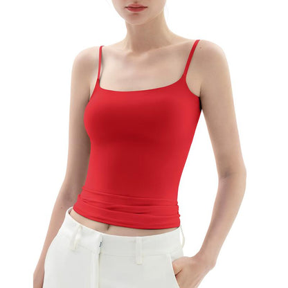 Minimalist Slim Tank Top – Square Neck & Adjustable Straps
