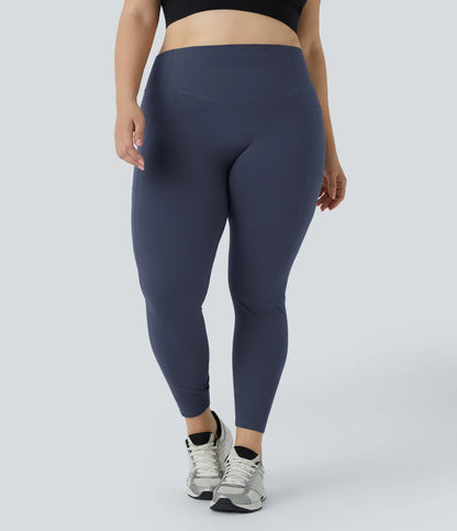 High Waisted Tummy Control Shaping Training Leggings Plus size 2.0