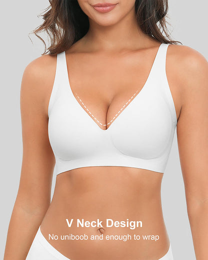 Deep-V Wireless Push Up Bra