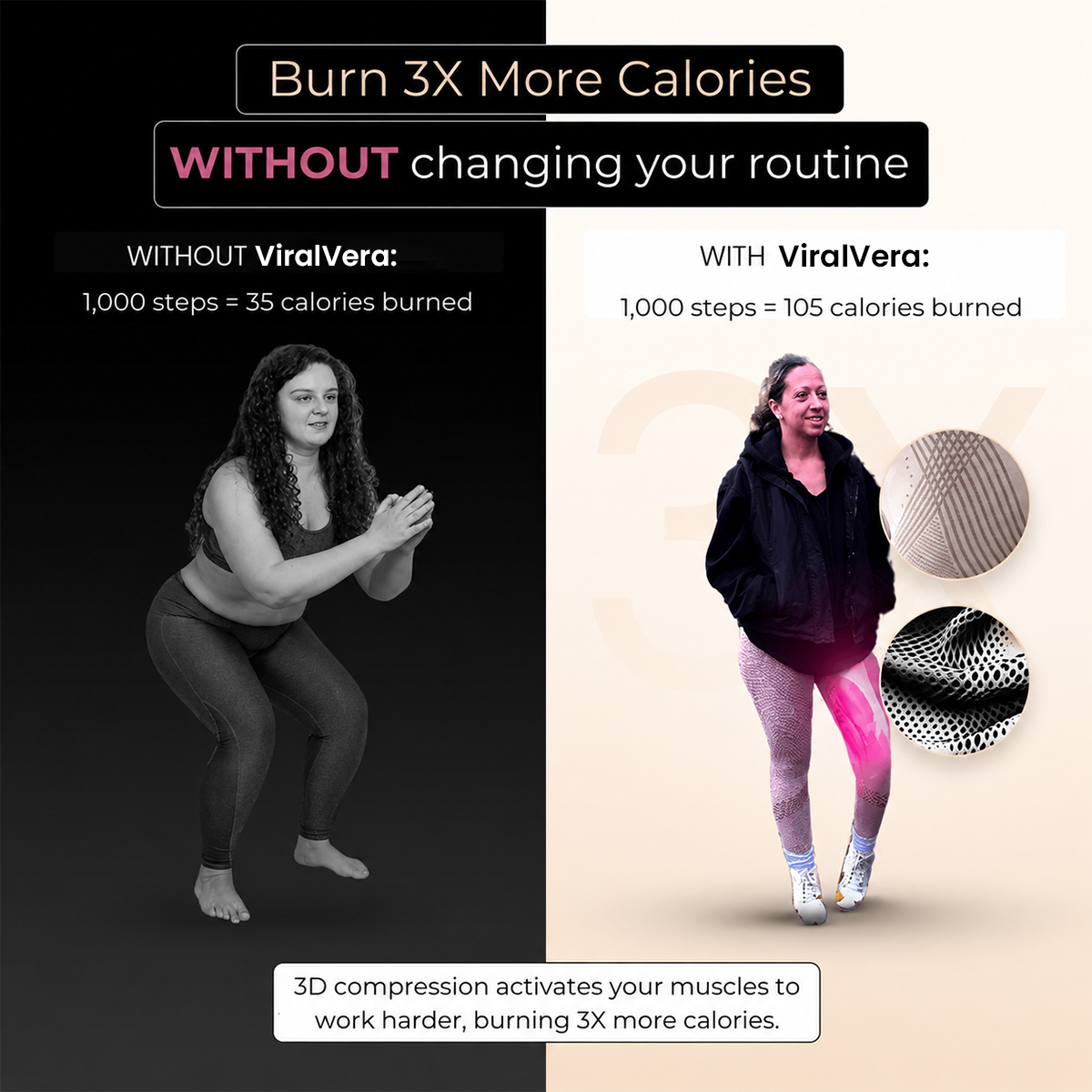 ViralVera 3D Metabolic Booster Leggings