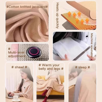 ❄️Heated Wearable Blanket – Stay Warm at Your Desk Without Bulky Layers 🔥