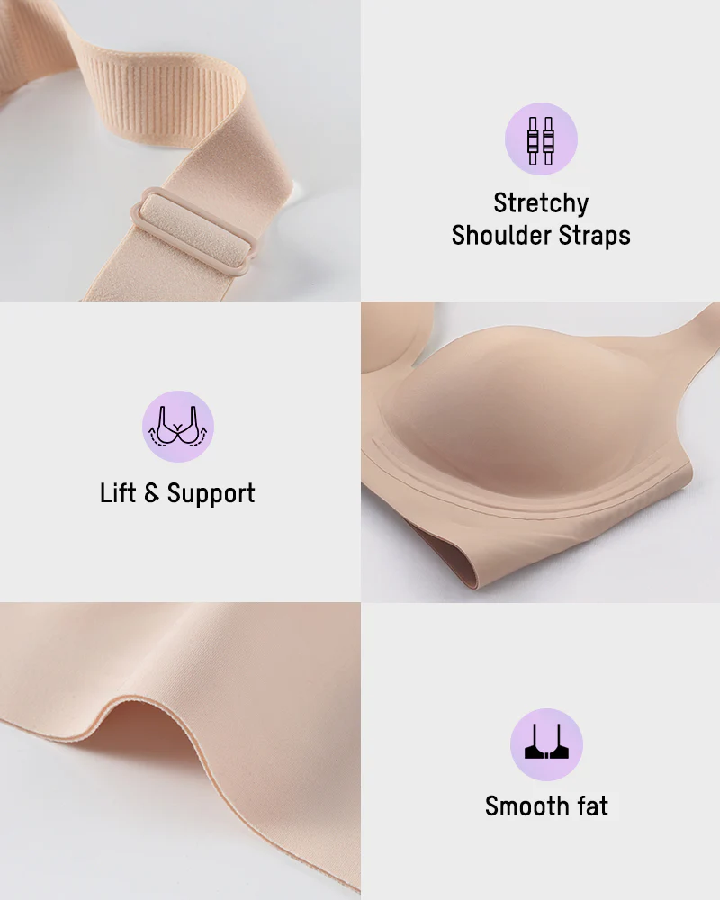 Breathable Wireless Full Coverage Smoothing Bra