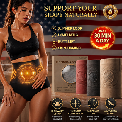 2026 Moringa & Berberine 4-in-1 Micro-Particle Shaping Contouring Shorts
