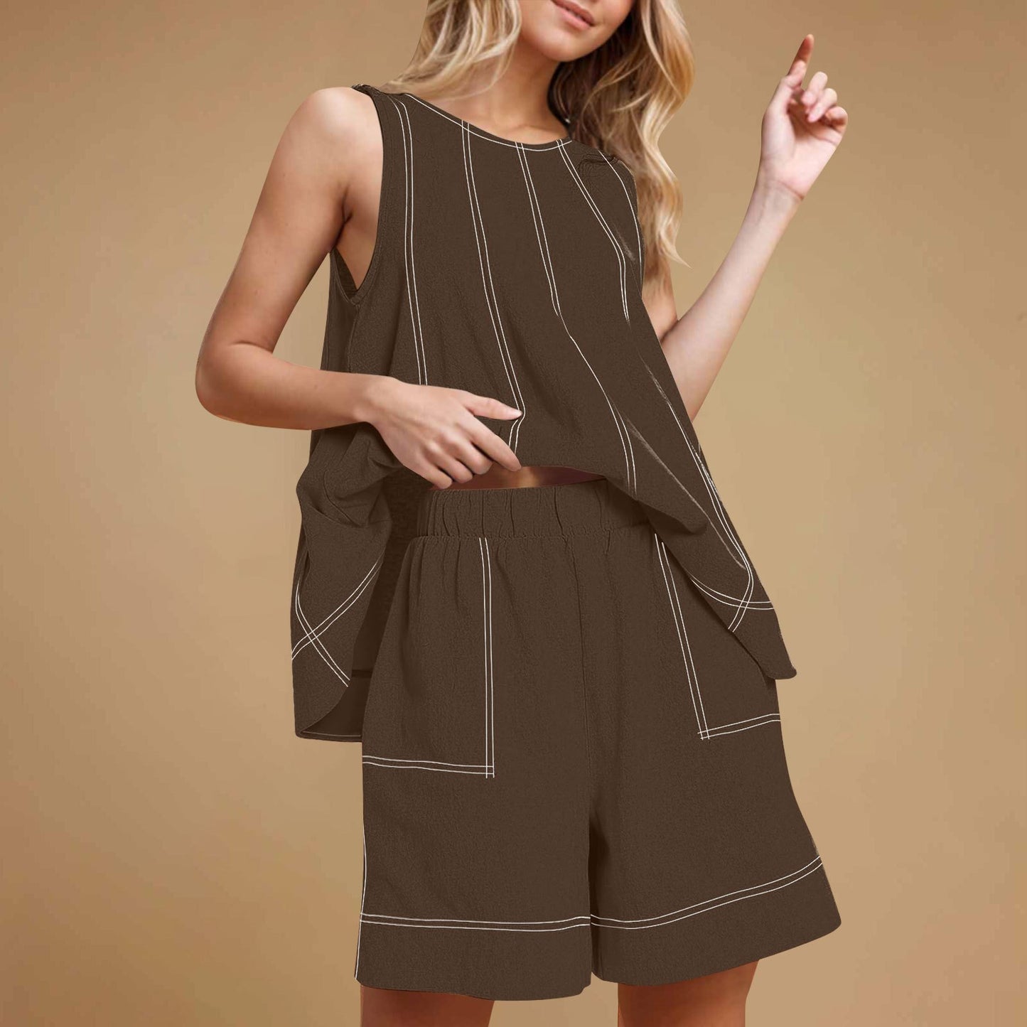 2-Piece Sleeveless Outfits Set