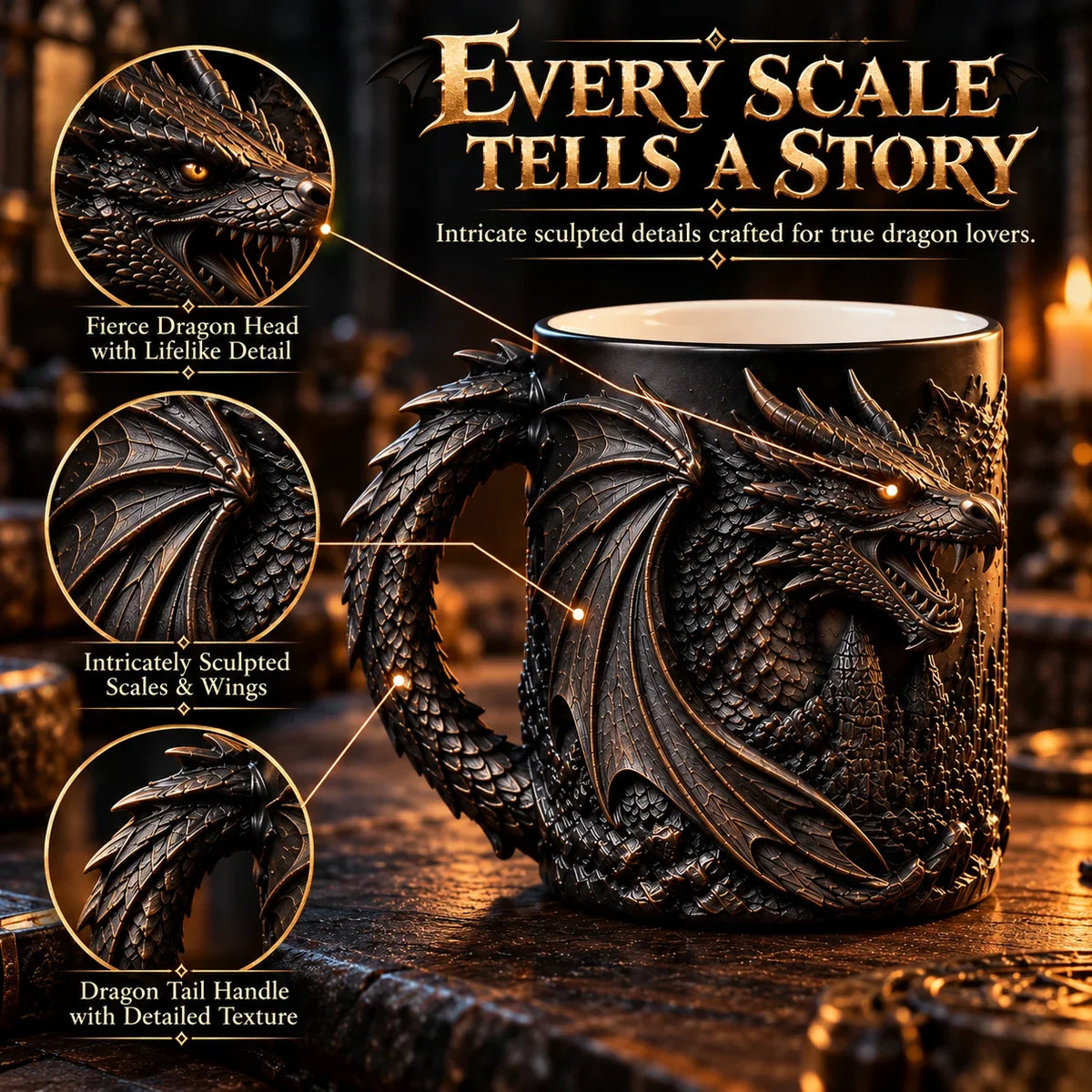 🐉 Dragonfire Heat-Reveal Magic Mug 🔥