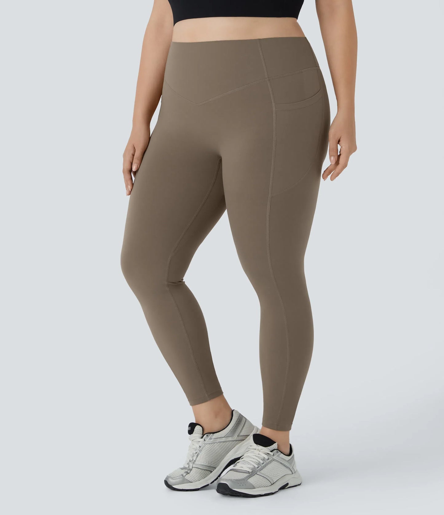 High Waisted Tummy Control Shaping Training Leggings Plus size 2.0