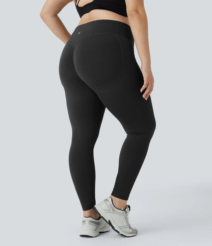High Waisted Tummy Control Shaping Training Leggings Plus size