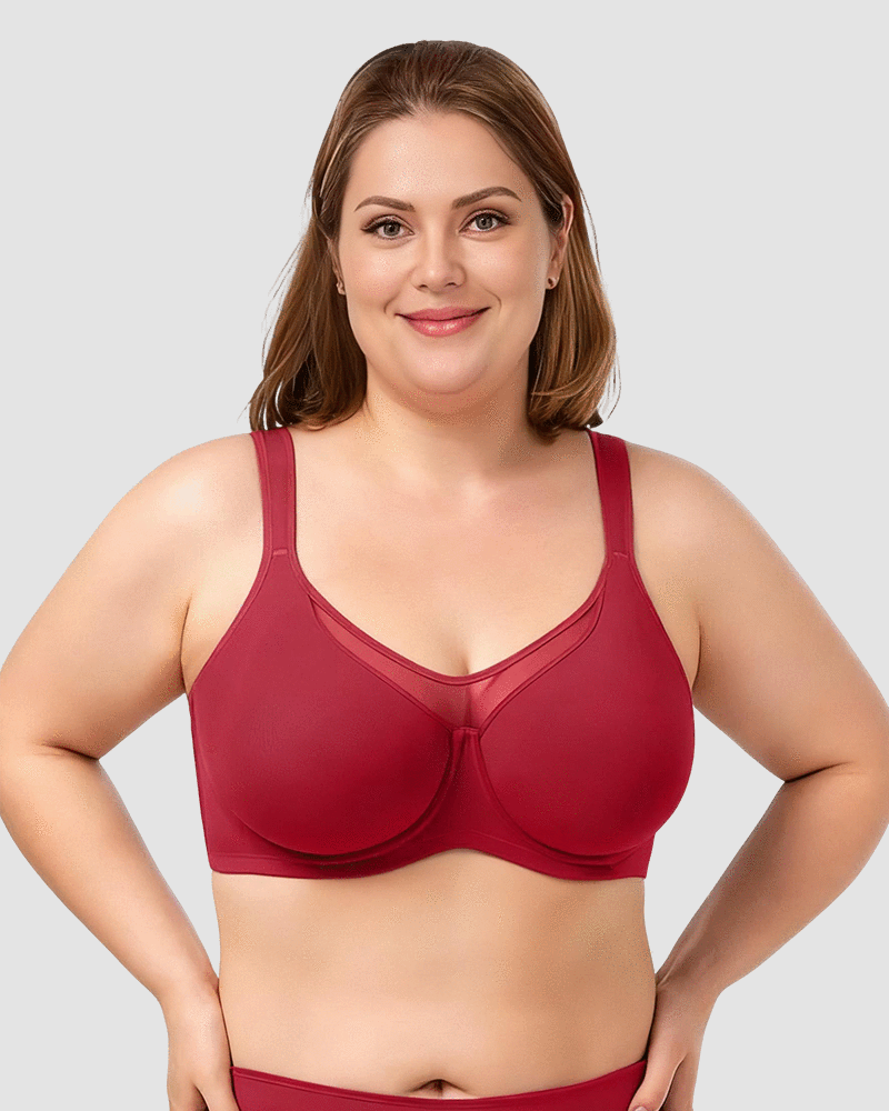 Plus Size Cooling Full Coverage Minimizer Bra