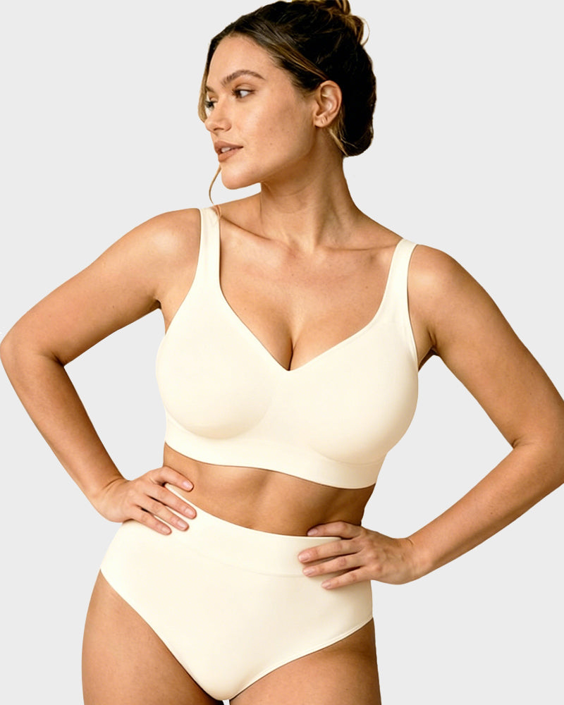 Seamless Wireless Everyday Bra – Comfy Full Coverage Fit