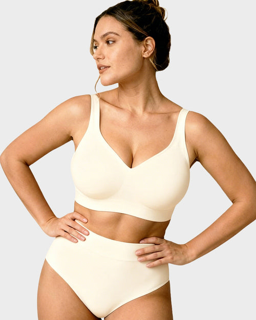 Seamless Wireless Everyday Bra – Comfy Full Coverage Fit