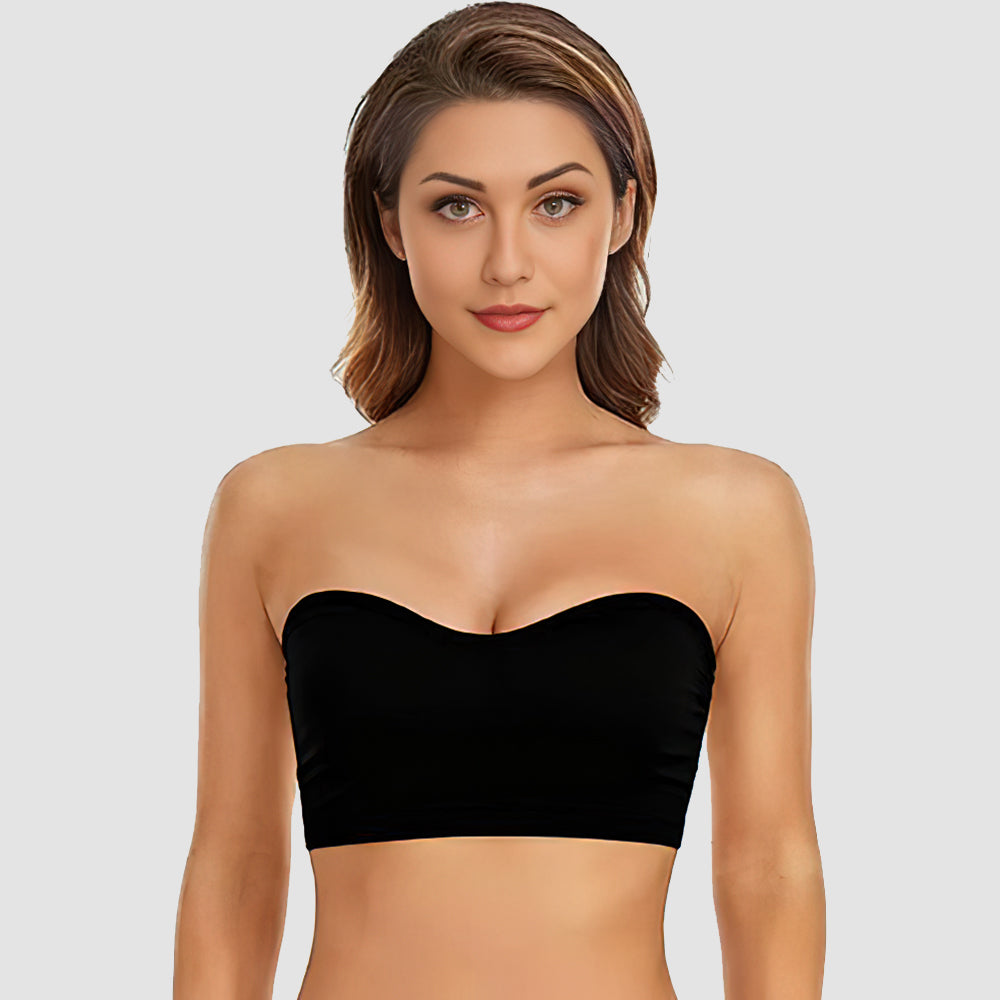 Non-Slip Bandeau Seamless Wireless Strapless Bra