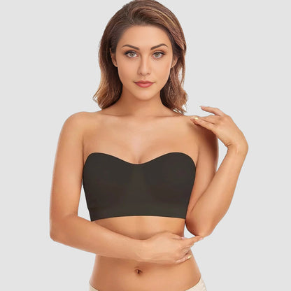 Non-Slip Bandeau Seamless Wireless Strapless Bra