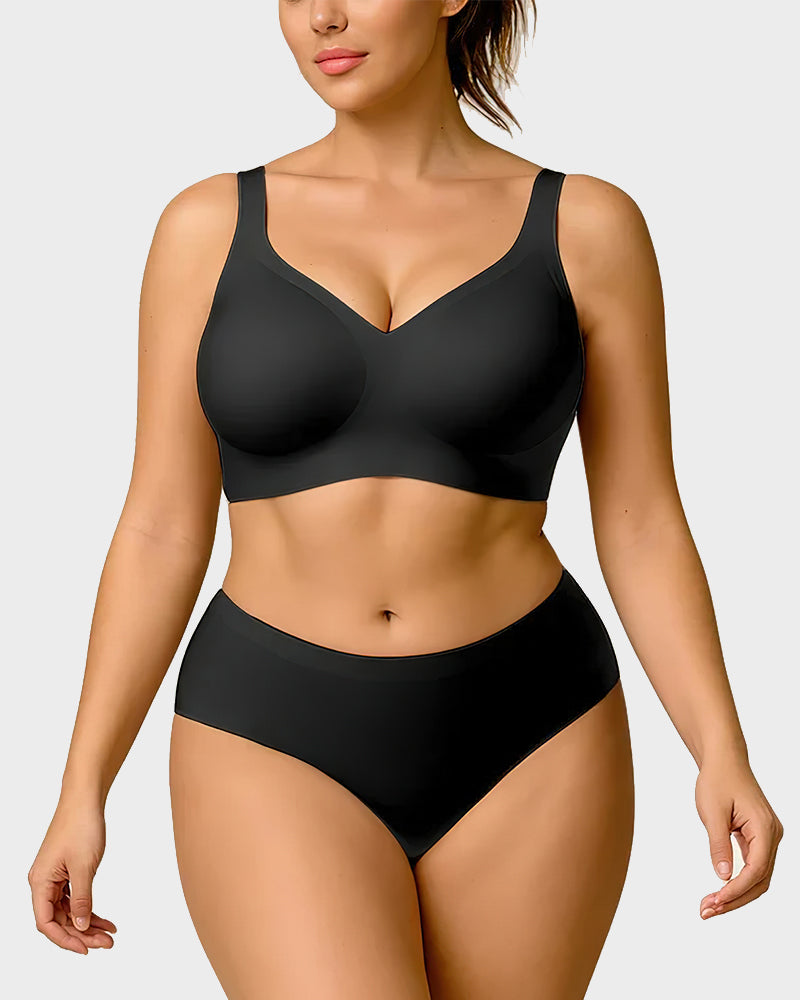 Seamless Wireless Everyday Bra – Comfy Full Coverage Fit