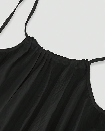 Women's Solid Color Backless Cami Dress
