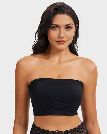Full-Coverage Seamless Bandeau Bra