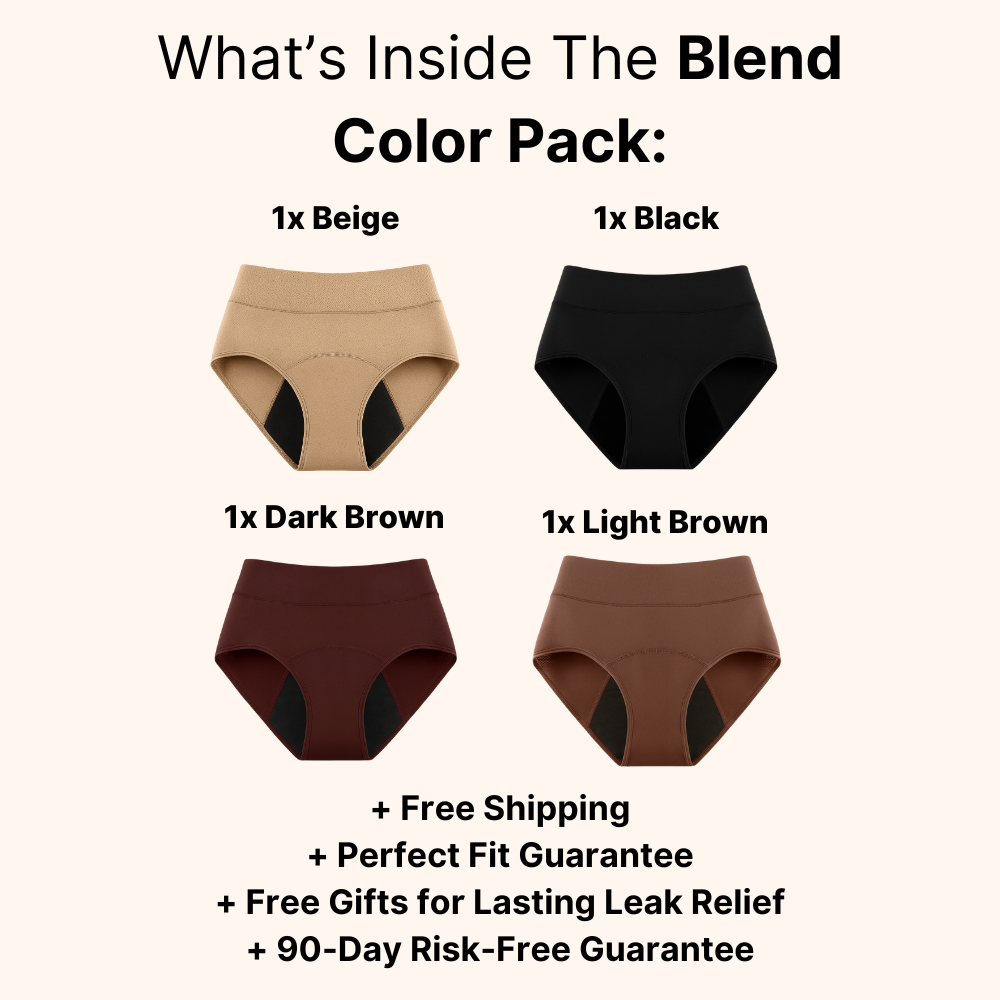 ViralVera 100% Leak-Proof Underwear That Won't Let You Down for Women 60+ (4-Pack)