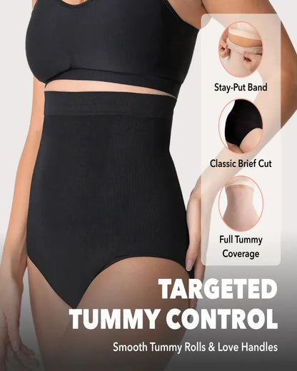 High-Waisted Seamless Shapewear Panty Anti-Slip Compression