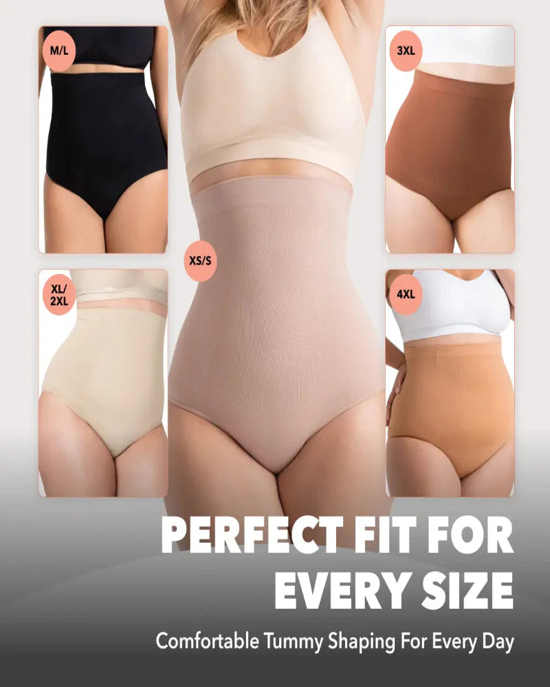High-Waisted Seamless Shapewear Panty Anti-Slip Compression