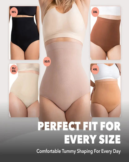 High-Waisted Seamless Shapewear Panty Anti-Slip Compression