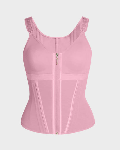 Double-Layer Tummy Control Waist Shaper Girdle With Bra