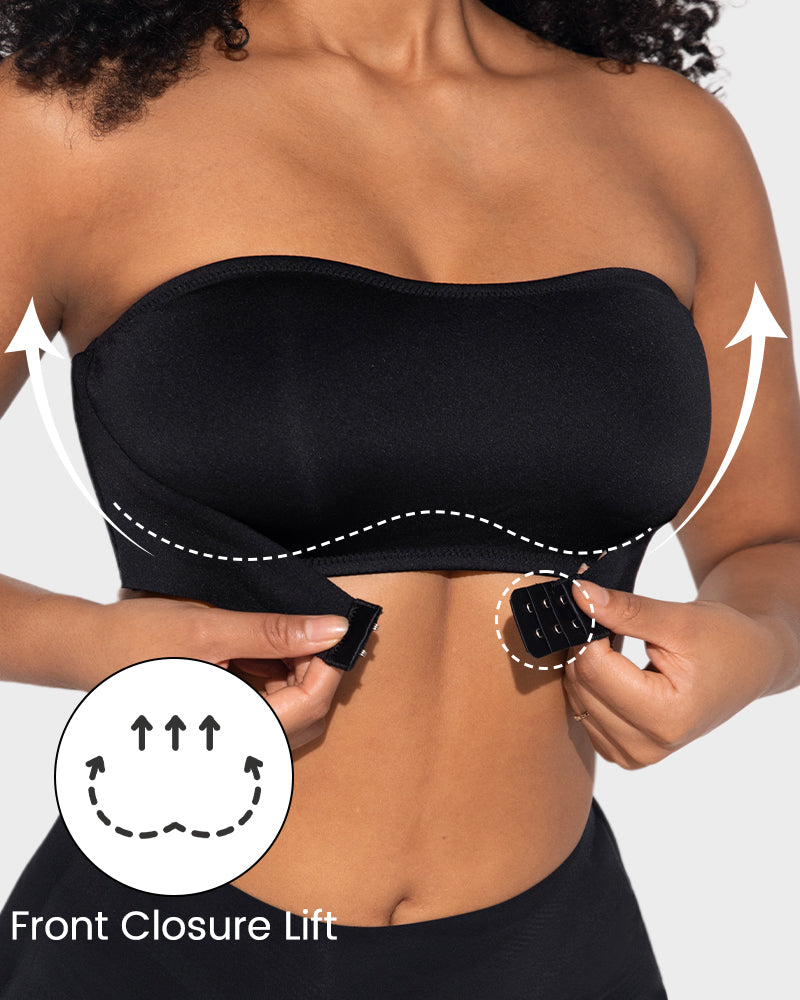 Front Closure Wireless Seamless Bandeau Bra
