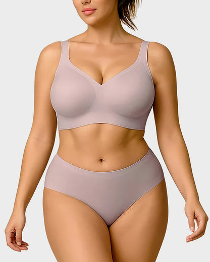 Seamless Wireless Everyday Bra – Comfy Full Coverage Fit