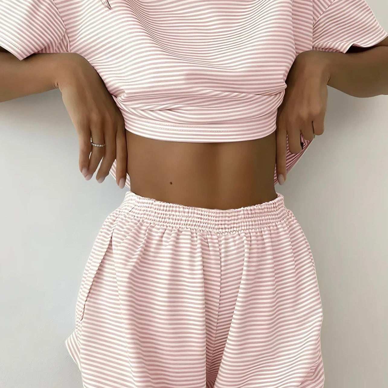 2-Piece Shorts Split Lounge Wear