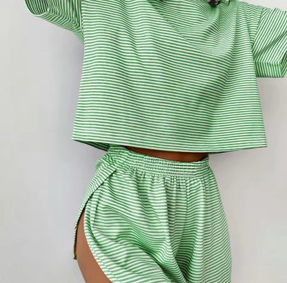 2-Piece Shorts Split Lounge Wear