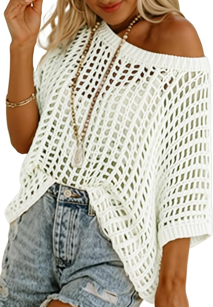 Hollow Out Crochet Top
