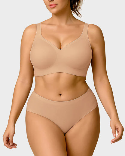 Seamless Wireless Everyday Bra – Comfy Full Coverage Fit