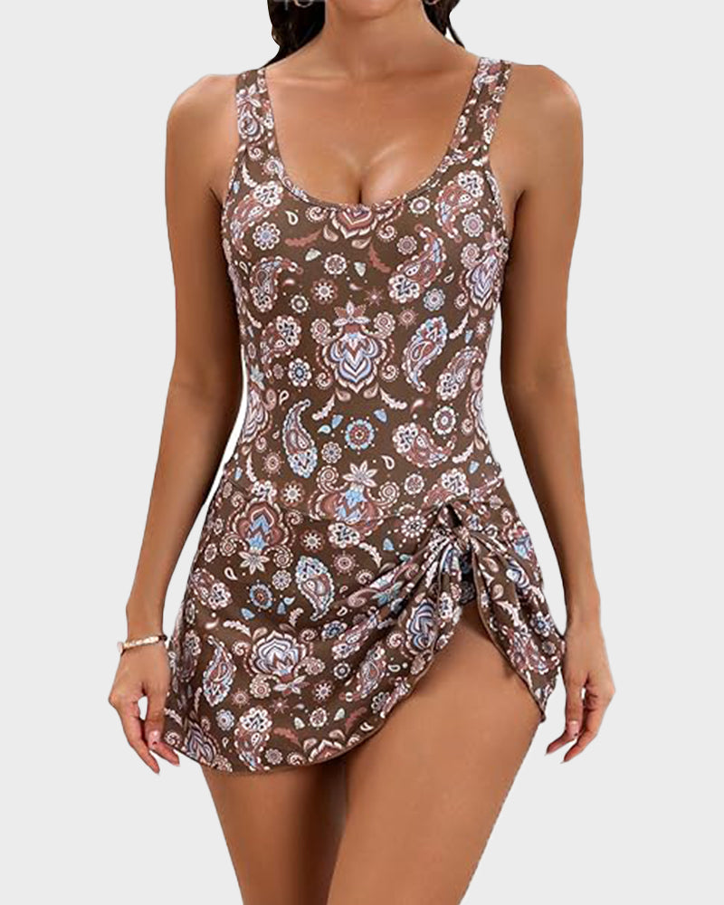 Women's Tummy Control Slim Fit Plus Size One Piece Swimsuit