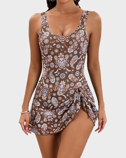 Women's Tummy Control Slim Fit Plus Size One Piece Swimsuit