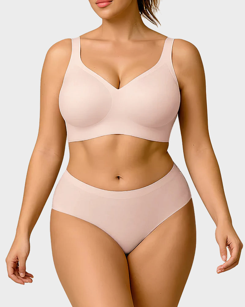 Seamless Wireless Everyday Bra – Comfy Full Coverage Fit