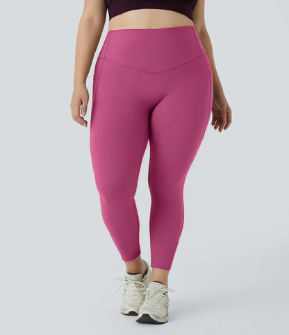 High Waisted Tummy Control Shaping Training Leggings Plus size 2.0