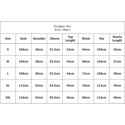 2-Piece Shorts Split Lounge Wear