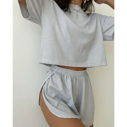 2-Piece Shorts Split Lounge Wear