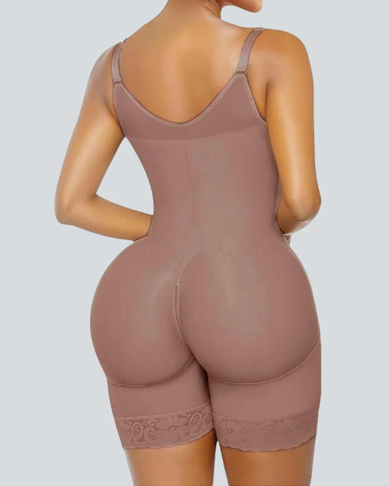 Tummy Control Butt Lifter Shaper with Zipper Crotch Fajas Colombianas