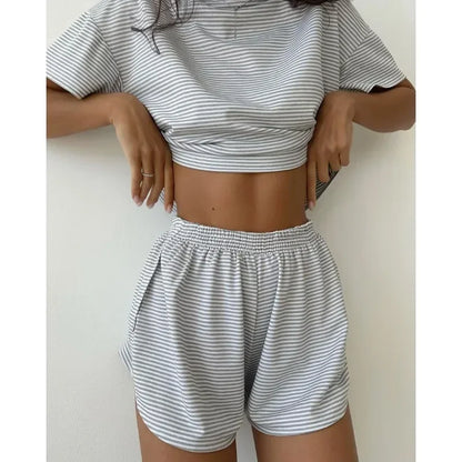 2-Piece Shorts Split Lounge Wear