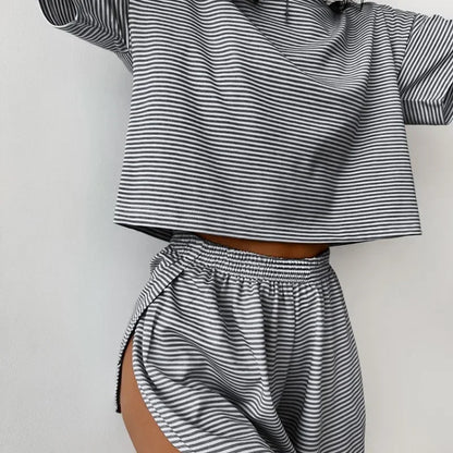 2-Piece Shorts Split Lounge Wear